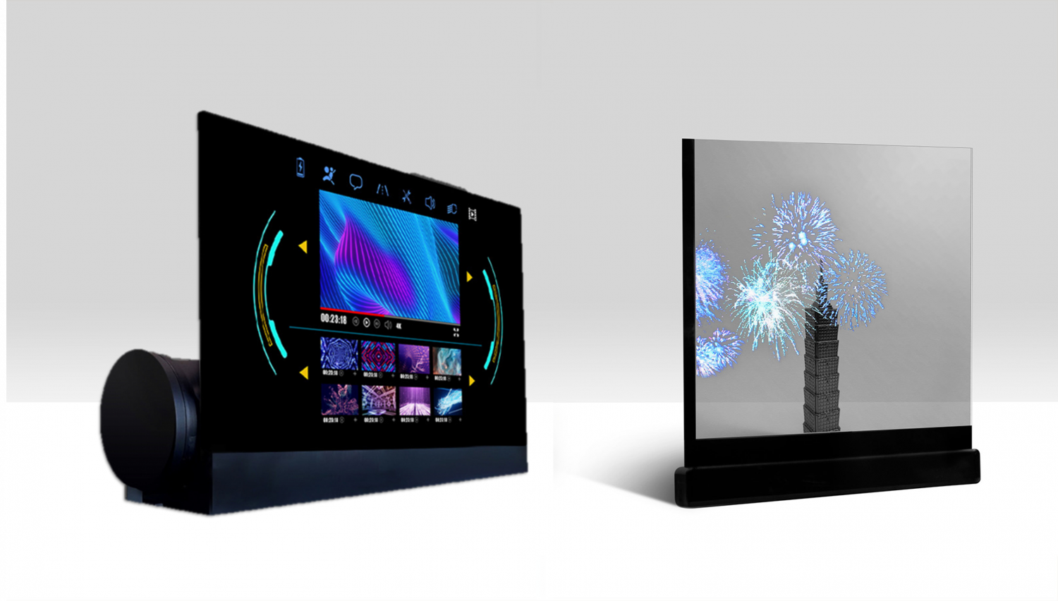 可卷式、折迭性、高透明